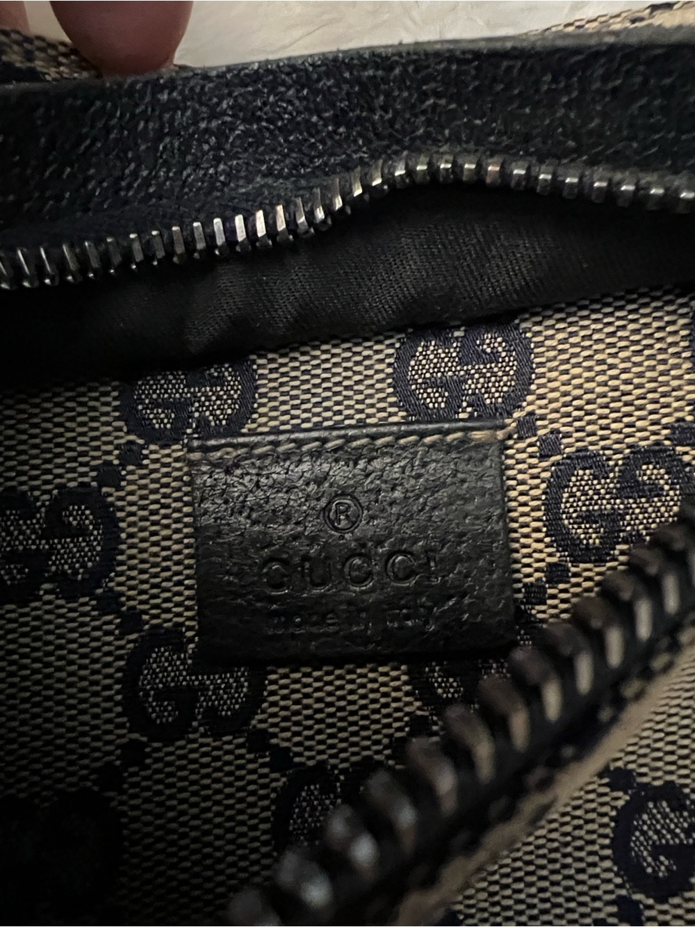 Vintage Gucci GG Canvas Web Double Pocket Belt Bag - Picture 7 of 11